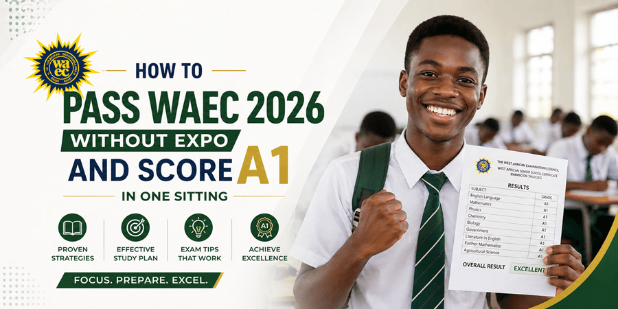How to Pass WAEC 2026 Without Expo and Score A1 in One Sitting